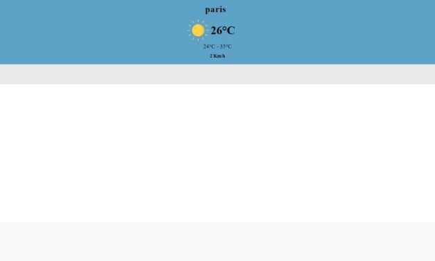 Widget Météo