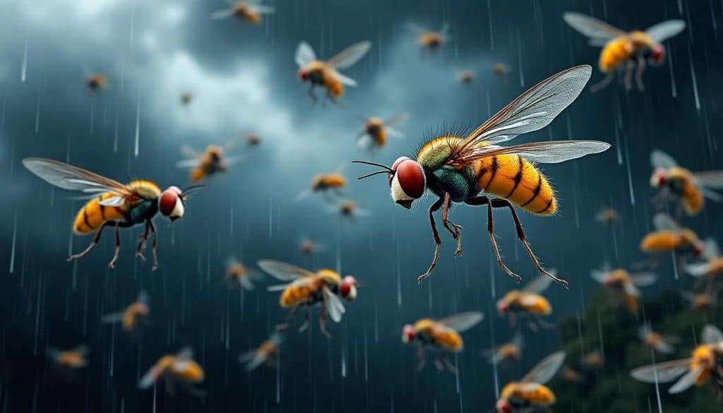 découvrez pourquoi les bêtes d’orage, ces minuscules insectes, apparaissent en grand nombre juste avant la pluie. comprenez leur comportement et comment réagir à leur invasion passagère.