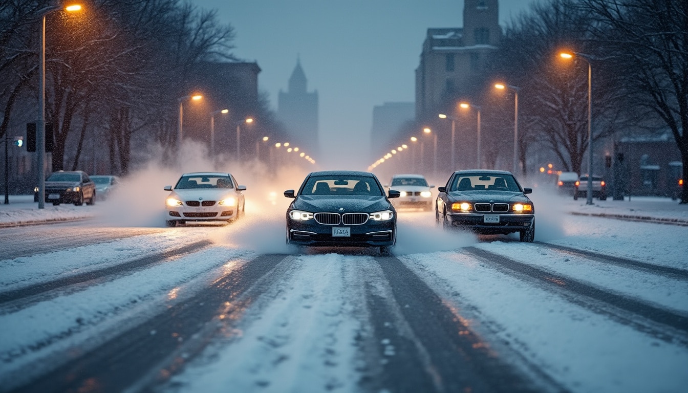 découvrez comment une chute de neige inattendue et l'apparition soudaine de verglas ont surpris de nombreux automobilistes, provoquant des difficultés de circulation et des situations à risque sur les routes.