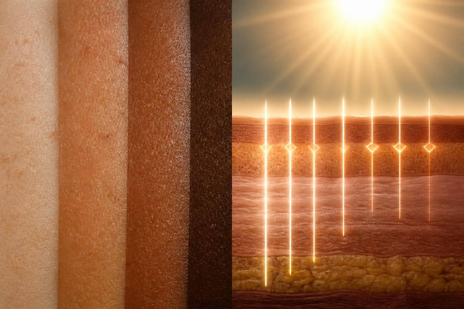 découvrez comment la mélanine influence l'absorption des rayonnements solaires à travers une explication détaillée guidée par le fonctionnement des ultraviolets.