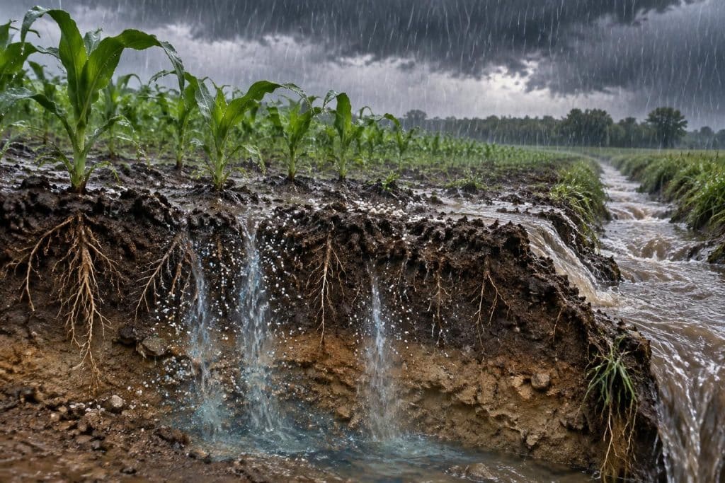 découvrez comment les fortes précipitations favorisent le lessivage des engrais et influencent leur efficacité en météo agricole.