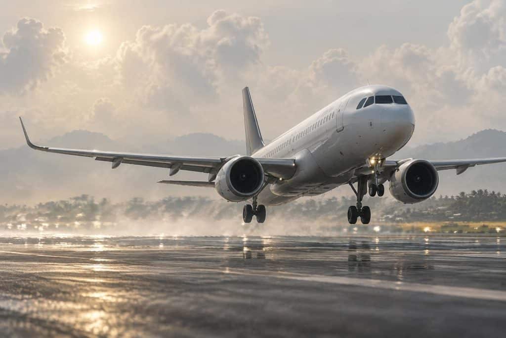 découvrez comment l’air chaud et humide réduit la puissance motrice des avions et pourquoi les conditions météo influencent les performances en vol.