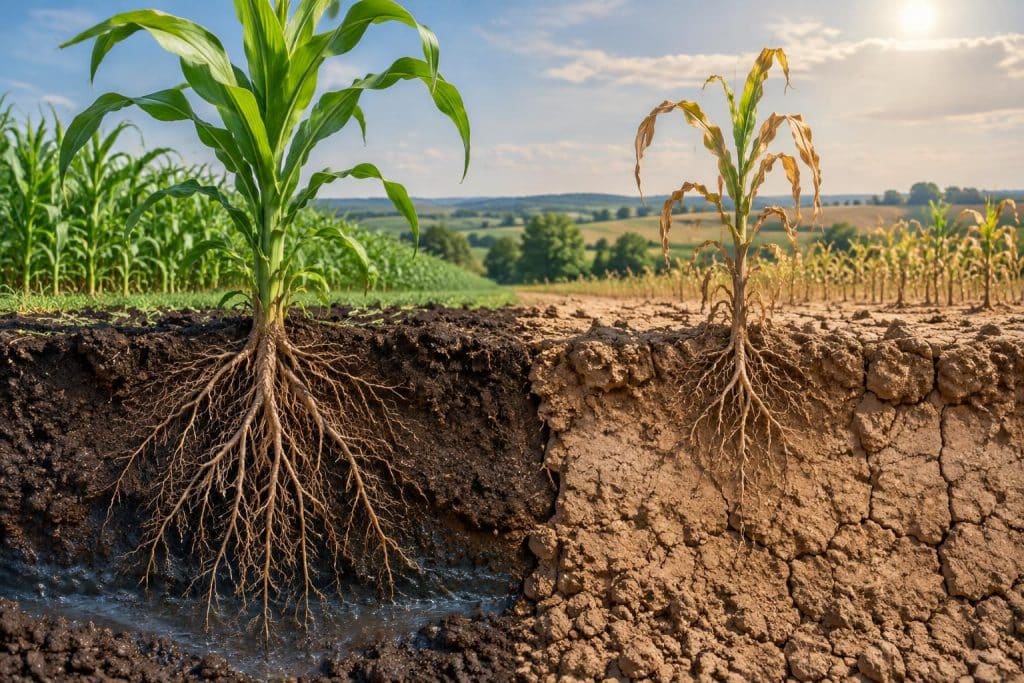 découvrez comment la réserve utile en eau influence la survie des plantes en été et pourquoi la météo agricole est déterminante.