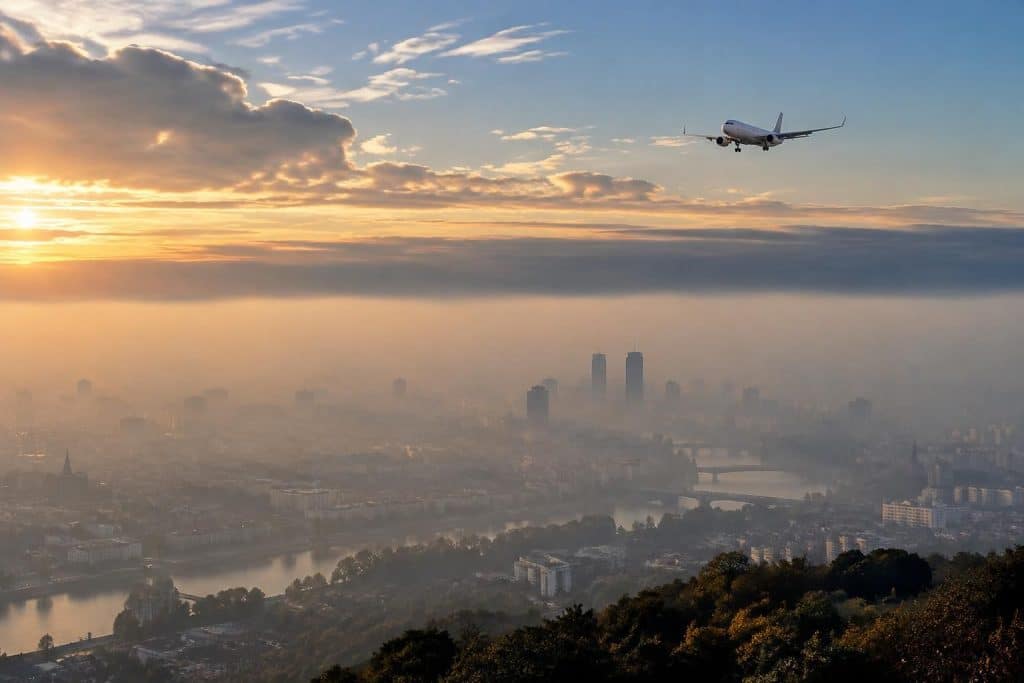 découvrez comment les inversions de température favorisent le piégeage des particules et comment la météo aéronautique aide à les anticiper.
