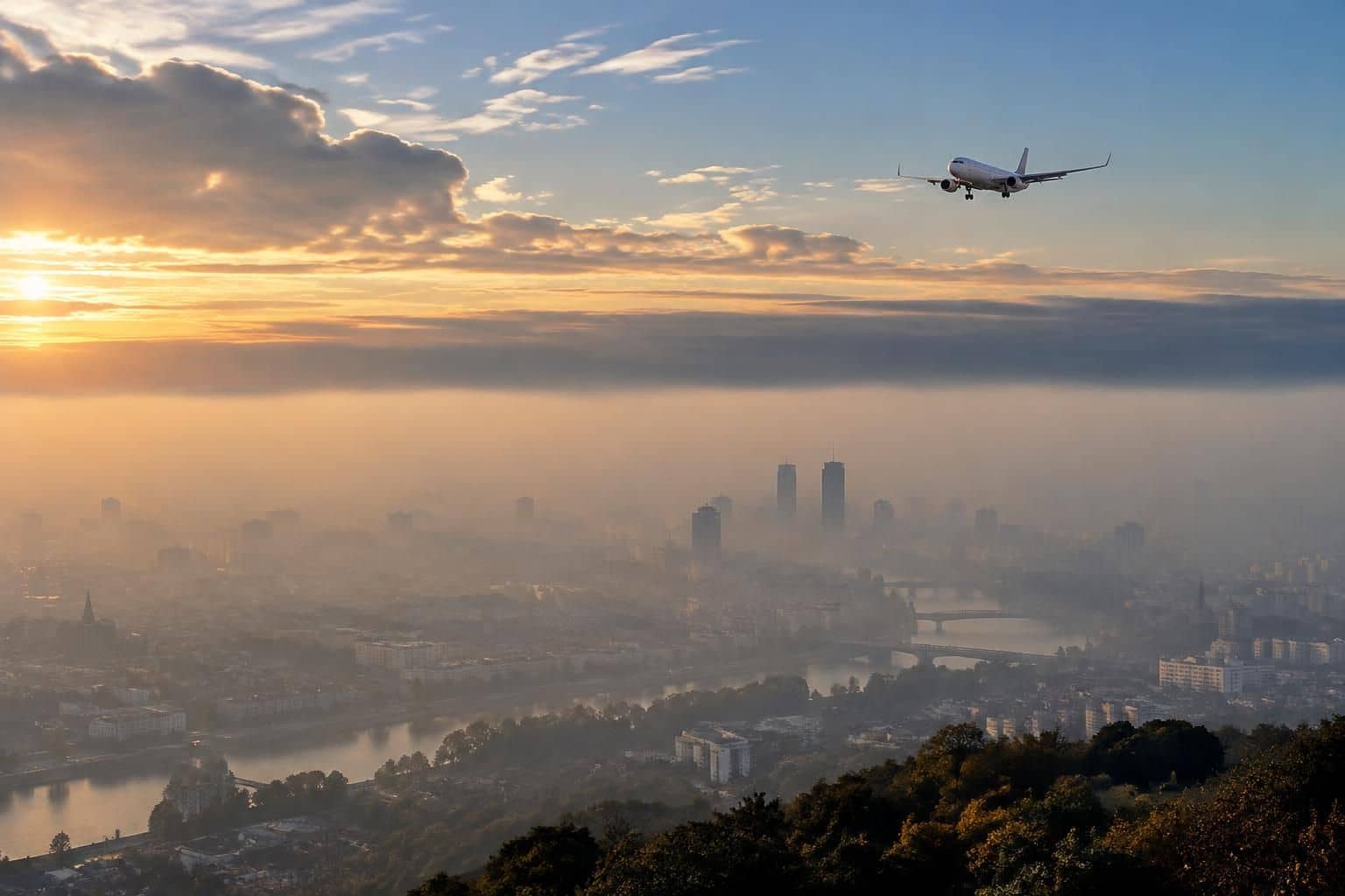 découvrez comment les inversions de température favorisent le piégeage des particules et comment la météo aéronautique aide à les anticiper.